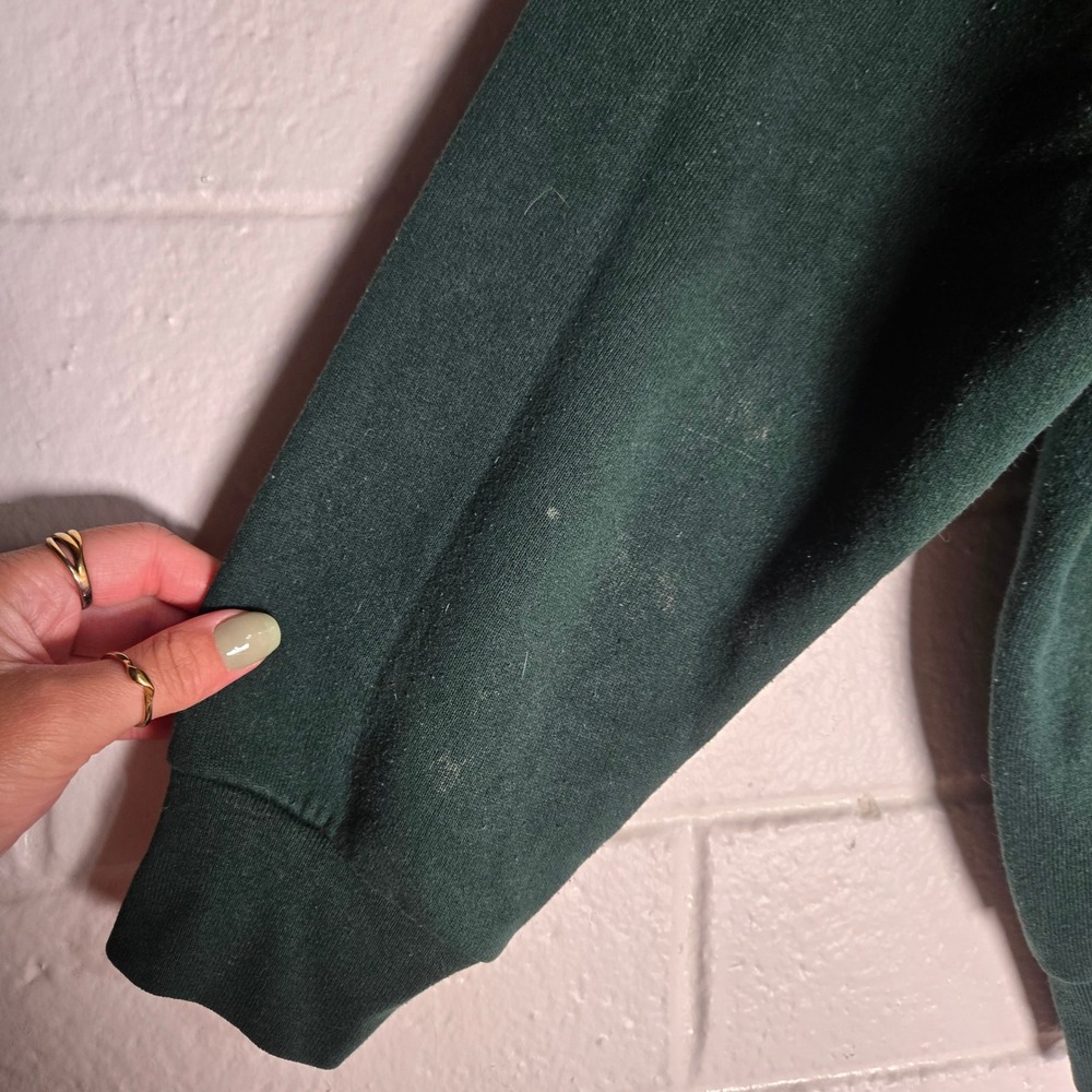 Vtg Rare Fruit of the Loom Sweatshirt Winnie The Pooh Embroidered Green Disney L - Picture 9 of 10